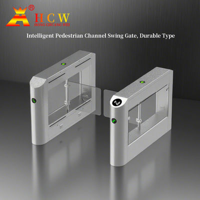 HCW Quality Automatic Turnstile Gates IP 42 With DC Motor Waterproof  Card Reading Swing Gate