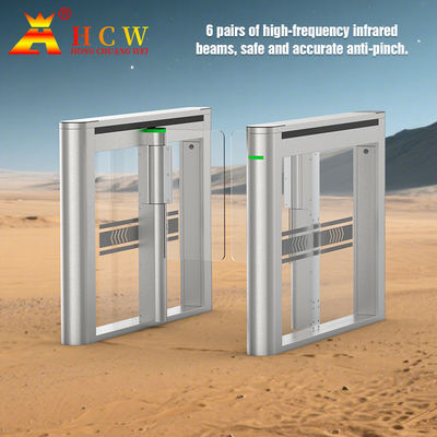 Full Automatic Bidirectional Swing Barrier Turnstile IP54 Access Control Swing Gate