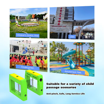 HCW Automatic Turnstile Gate with High Throughput 30~40 people/minute Swing Gate,3 Million Trouble-Free Runs Pedestrian Gate