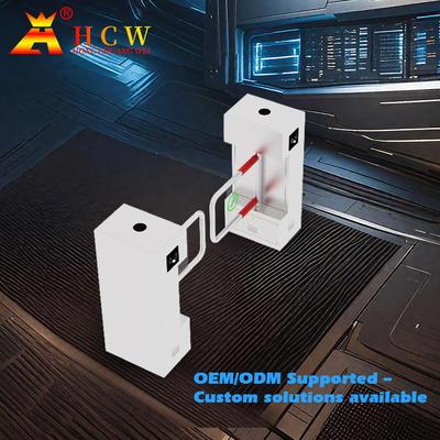 HCW 50HZ Vertical Turnstile Gate Quick Swing Barrier Turnstile Facial Recognition Solution