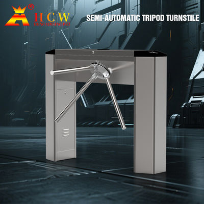 HCW قارئ بطاقات RFID بوابة الدوران 70kg نظام تحكم الوصول ثلاثي الأقدام
