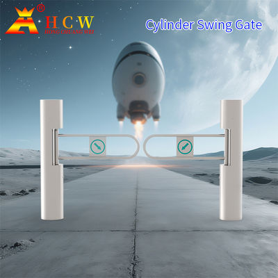 بوابة دوارة HCW 1S بوابة تأرجح مدخل السوبر ماركت مع التعرف على الوجه وبصمات الأصابع