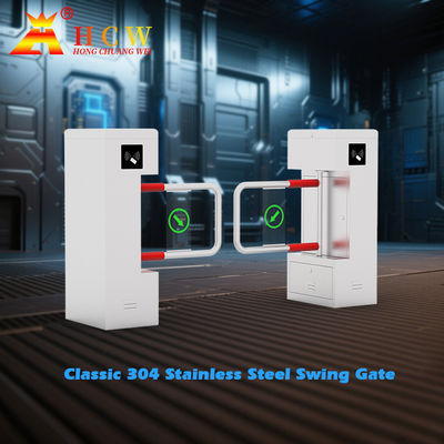 HCW RFID/IC مدخل ارتفاع الخصر الدوار بصمة الأصابع حاجز التأرجح مدخل البوابة