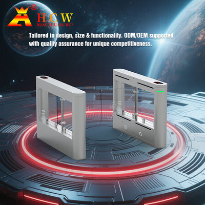 التحكم في وصول المشاة CW406 Swing Barrier Turnstile Gate مع خزانة SS304