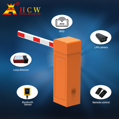 HCW Robust Parking Barrier Gate with 1-6 Meters Arm Length and 3-6S Adjustable Speed for Extreme Conditions