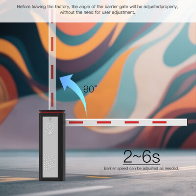 HCW Parking Barrier Gate with 3 Million Cycles Lifespan 1 Year Warranty and 340*240*990mm Size for Vehicle Access Control