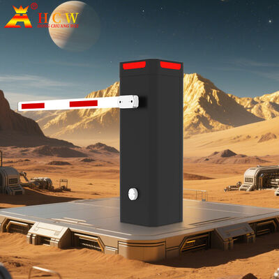 HCW ISO 9001 / CE معتمد بوابة حاجز وقوف السيارات مع 340 * 340 * 1095mm الحاجز والبناء الصلب المسال بارد