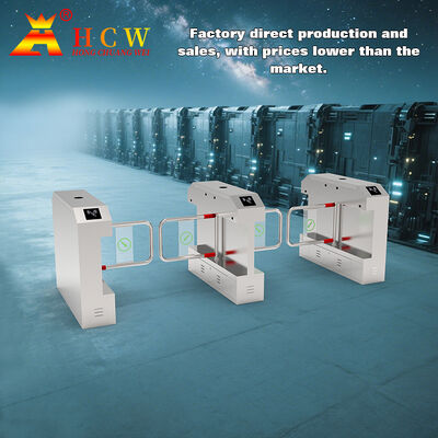 Intelligent Swing Barrier Turnstile with 40 Persons/Min Capacity Triple Anti Pinch Protection and Intelligent Recognition