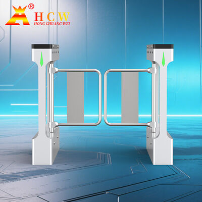 HCW Smart Biometric Swing Barrier Turnstile with 4 Million Cycle Lifespan and 25-30 People/Minute Throughput ISO 9001/CE Certified