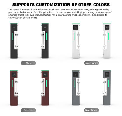 HCW Barrier Turnstile Gate with 600-1000mm Channel Width 30W DC Brushless Motor and 20-40 People/Minute Throughput for Pedestrian Management