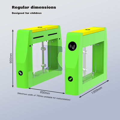 HCW Automatic Turnstile Gate with High Throughput 30~40 people/minute Swing Gate,3 Million Trouble-Free Runs Pedestrian Gate